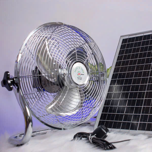 Quạt năng lượng mặt trời chân quỳ cao cấp JD-S8800 [Pin Mono]